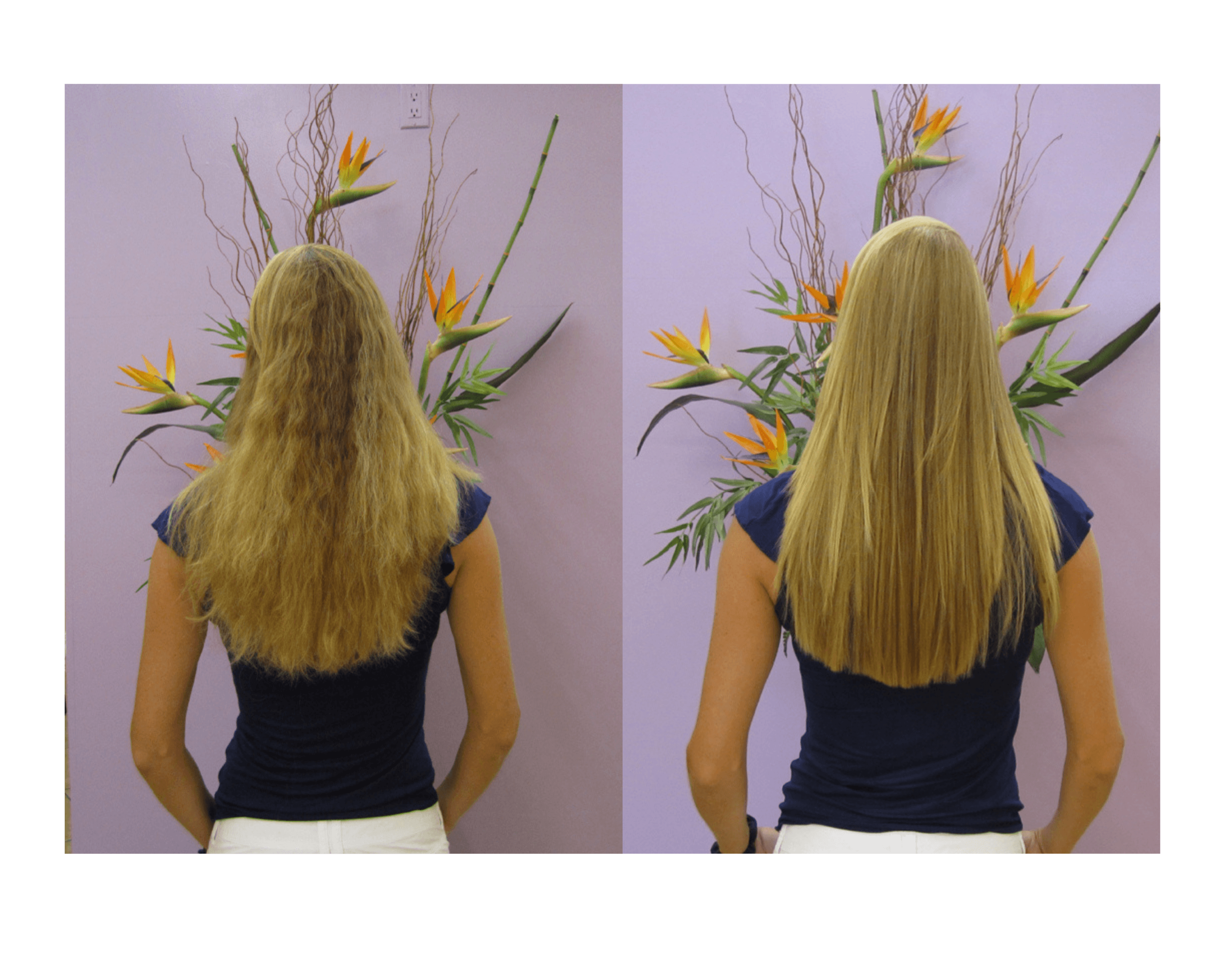 Smooth, frizz-free hair after a Brazilian Blowout treatment in Riverview, Florida